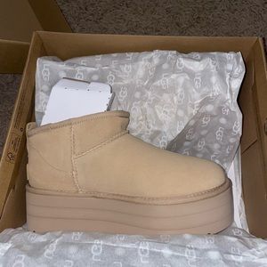 UGG Ultra Mini Platforms Driftwood